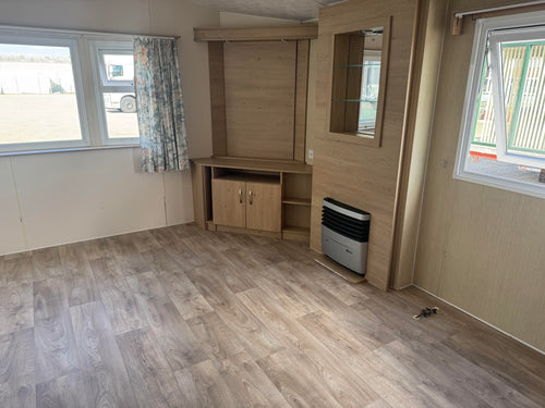 Kunststof woning met 2 slaapkamers en dubbelglas VERKOCHT!