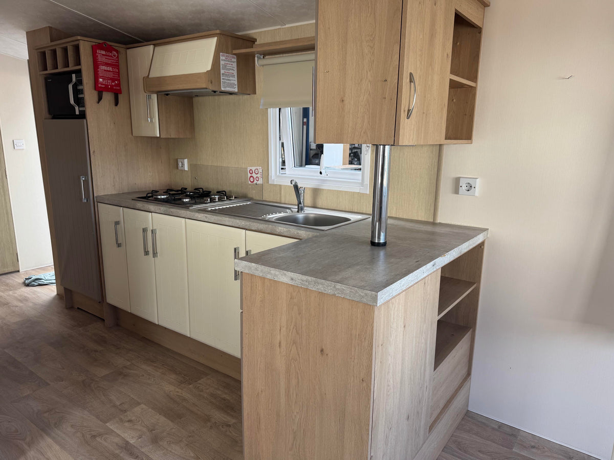 Kunststof woning met 2 slaapkamers en dubbelglas VERKOCHT!